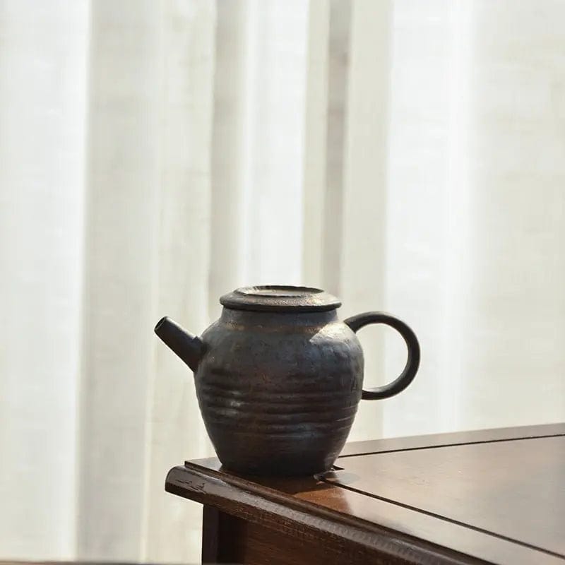 Théière Japonaise en Grès Céramique Vintage 210ML