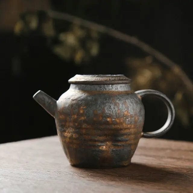 Théière Japonaise en Grès Céramique Vintage 210ML
