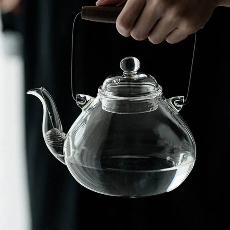 Théière Japonaise en Verre Forme Poire 1L