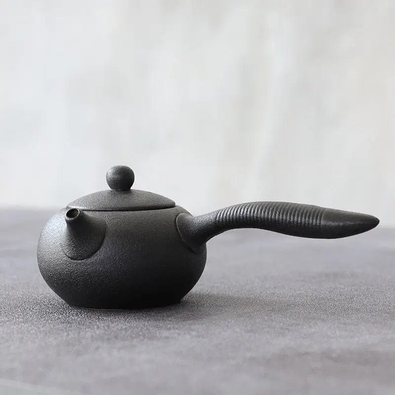 Théière Japonaise Kyusu en Céramique Noire 150ML