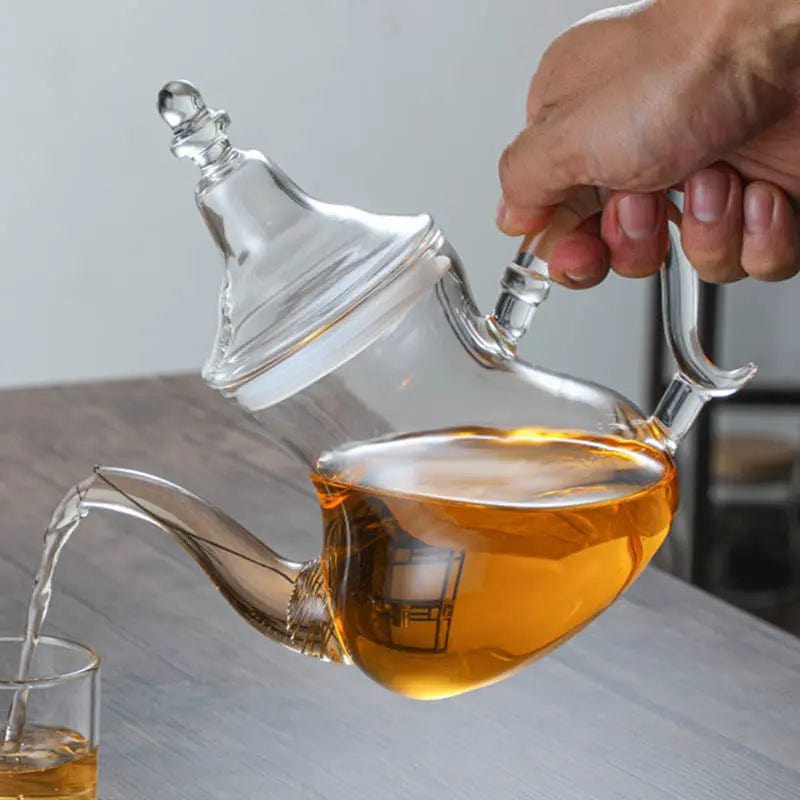 Théière Marocaine en Verre Simple 600ML - 1L
