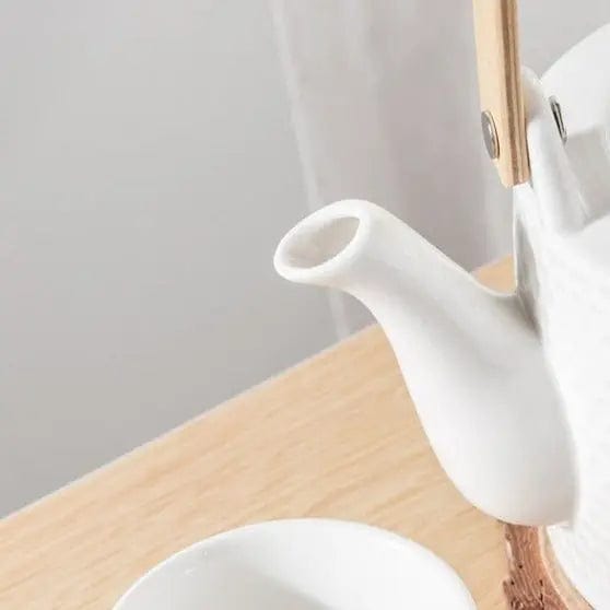 Théière Scandinave en Porcelaine Martelé 750ML