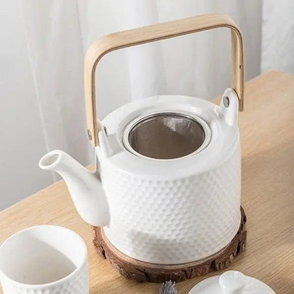 Théière Scandinave en Porcelaine Martelé 750ML